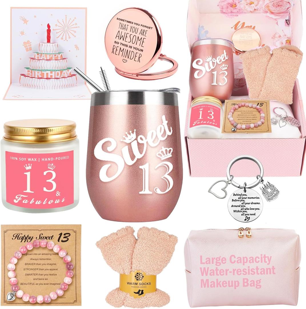 13th Birthday Gifts For Girls, Best Unique Birthday Gift Ideas Stuff For 13 Year Old Teen Girls Daughter, Niece, Granddaughter, Sister Her