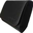 Toyota Genuine Leather RFID Protected Unisex Adults Car Owner's Wallet Portfolio, Black, Minimalist, Embossed, Zipper Closure, 9x7.5x0.5 inches