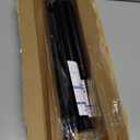 SISELBA Spring Tension Curtain Rod 32-76 inch, Adjustable Expandable Tension Curtain Rod No Drilling, Tension rods for Window Doorway Kitchen Curtain, Black