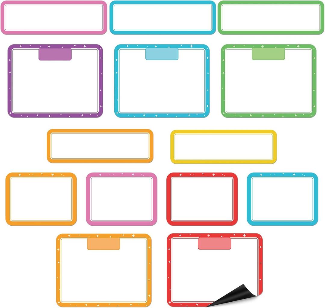 15 Pcs Magnetic Write Wipe Paper Organization Chart Dry Erase Objectives Learning Magnets for Classroom Whiteboard Great for Classroom Goals Targets School Whiteboard Teaching Essential Supplies