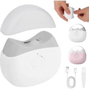 Electric Nail Clipper,Automatic Electric Nail Clipper with LED Light,Universal Electric Nail Clipperwith Nail Scraps Storage,Safe Nail Cutter for Everyone (White)