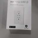 Eve Energy Outlet (Matter) – Smart Outlet & Power Meter, App & Voice Control, No Bridge, Thread, Works with Apple Home, Alexa, Google Home, SmartThings, 100% Privacy, Requires Thread Border Router