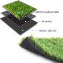 Artificial Grass Lawn Turf 5 FT x 8 FT(40 Square FT) 0.8inch Realistic Synthetic Grass Mat, Indoor Outdoor Garden Lawn Landscape for Pets,Fake Faux Grass Rug with Drainage Holes