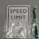 Race Car Birthday Decor, Speed Limit Sign, Fast One, Race Car Birthday Party Decorations, 811 Wooden Play Sign with Stand, Let's Go Racing Party Supplies for Boy Race Fans - LP062