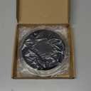 WROSWT 304 Stainless Steel Cat Plates for Wet food, 6.7" Shallow/Wide Whisker Friendly Cats Food Bowls, Non-Slip Silicone Base,Easy to Clean Indoor Cat Feeding Dishes, 3 Pack