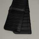 32"x 5.5" Sink Splash Guard Mat, Longer Silicone Faucet Splash Guard, Silicone Faucet Handle Drip Catcher Tray, Drip Protector Splash Countertop (Black)