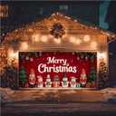 HOMETITUTE Nutcracker Snowman Garage Banner 13x6ft