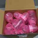 TrelaCo Bottle Chug Baby Shower Game 20 Pcs Baby Bottles Shower Favor with 1 Bear Theme Sign for Gender Reveal Party Supplies Gifts(Transparent Pink)