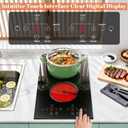 Hobsir 2 Burner Electric Cooktop 110V, 2000W Touch Control Stove,12 Inch, 12 Inch D22058