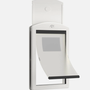 White Frame Dog Doors for Medium Pets, Strong Plastic W/ Sliding Lock 27x37CM