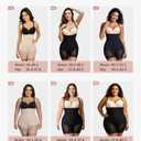 FeelinGirl Shapewear for Women Tummy Control Fajas Colombianas Moldeadoras Firm Triple Control Butt Lifter Shapewear Black L