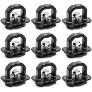 X4XZ DZ97903 Truck Bed Side Wall Tie Down Anchors, Bed Cargo Hooks for 2007-2024 Chevy Silverado 1500 2500 3500 Chevy Colorado IGMC Sierra 1500 2500 3500 I GMC Canyon 9PCS