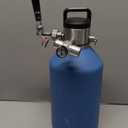 Razorri 128oz Stainless Steel Beer Growler, Double-Wall Vacuum Insulated Carbonated Keg with Professional Bar Tap and Pressurized CO2 Regulator, 1 Gallon, Ocean Blue