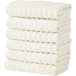 Great Bay Home Taupe Bath Towels  Luxury 100% Cotton 4 Pack 54x27 Bath Towel Set  Absorbent & QuickDry Towels for Bathroom  ZeroTwist, Combed Cotton