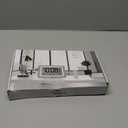 WallarGe Atomic Clock with Outdoor and Indoor Temperature - 12.5 Inch Self-Setting Digital Clock Large Display, Battery Operated Wall Clocks or Desk Clocks for Bedroom, Livingroom, Office