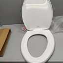 Mayfair Caswell Modern Slow Close Toilet Seat, Durable Plastic, Elongated, White