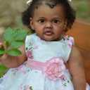 Reborn Todder Dolls Girl 28inch Realistic Look Black Reborn Baby African American Weighted Silicone Babies Lifelike Doll Toys for Children Age3+