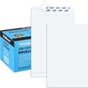 ValBox 6x9 Self Seal Security Catalog Envelopes 250 Count Small White Envelopes for Mailing, Storage and Organizing