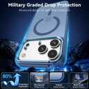 BENTOBEN Magnetic for iPhone 17 Pro Max Case 2025, [Compatible with MagSafe] Translucent Matte Slim Shockproof Anti-Slip Anti-Yellow Women Men Protective Phone Case for iPhone 17 Pro Max 6.9",Blue