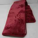 HOMORE 2x6 Hallway Runner Rug for Bedroom,Burgundy Rug Washable Area Rug Low Pile Living Room Kitchen Nursery Decor,Non Slip Thickened Memory Foam Area Rug for Dorm Hallway Indoor Home Decor