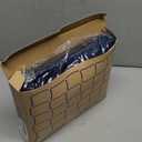 Bedsure Travel Blanket Airplane Compact with Storage Bag, Packable Blanket with Eye Mask, Lightweight 2-in-1 Travel Essentials, Functioned as Pillow for Airplane Comfort and Warmth, Navy (Throw)