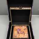 Jolitac Wood Storage Box Set of 3, Vintage Decorative Nesting Boxes Wooden Treasure Storage Crates With Latch, Home Decor Rustic Antique Boxes With Lid for Photos, Jewelry, Cash (Chair)