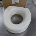 HealthSmart Enhanced Comfort 5" Raised (Round) Toilet Seat Risers for Seniors 5 Slip Resistant Pads FSA/HSA Eligible Padded Toilet Seat Elevation 15.7 x 15.2 x 6.1