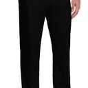 voeeron Mens Elastic Waist Pants for Seniors No Iron Stretch Waistband Mens Slacks with Expandable Waist (44W x 32L, Black)