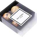 Neenicoliy 15 Packs Cupcake Boxes with Inserts and Display Windows,Food Grade Paper Treats Gift Boxes,Cupcake Containers for Baking Pastries Goodies Biscuits(4 Lattices)