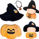 Doll Clothes Set for LABUBU, Clothes for Labubu, 17cm/15cm Dolls Outfit Set , Stylish Adorable Dolls Clothes Accessories (No Doll) (Halloween 1) PACK of 2