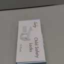 12 Pack Cabinet Locks Child Safety | Baby Safety Cabinet Locks NO Drilling 3M Adhesive Baby Proof Drawer Lock Child proofing cabinets latches for Kids Latch for Drawers & Door Child Safety Locks (White)