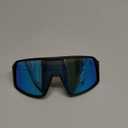 BangLong Polarized Sports Sunglasses for Men Women, UV Protection Sun Glasses for Baseball Running Cycling Fishing (Black Frame-blue Lens)