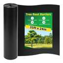 20ft x 24in x 60mil Tree Root Barrier, Heavy-Duty Bamboo Root Blocker