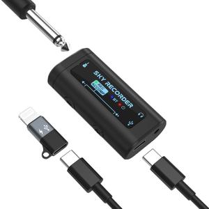 Guitar Audio Interface Pocket Internal Recording Sound Card with Bluetooth, Internal Sound Card, Compatible with iPhone, Mac, Laptop, AndroidPlug & Play for Recording, Streaming, Playing