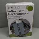 JASIWAY Dish Drying Rack in Sink, Expandable Stainless Steel Dish Drainers for Kitchen Counter, Dish Dryer Rack for Inside Sink, Over The Sink Dish Racks with Utensil Holder, Silver