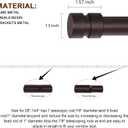 Briofox bronze Curtain Rods for Windows 72 To 144 Inch Heavy Duty Modern End Cap 1 Inch Curtain Rods Adjustable Decorative Drapery Rod for Home,Office,Apartment,Farmhouse