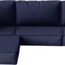9 Pcs Outdoor Patio Cushions Covers Replacement Waterproof with Zipper for 5 Pcs Patio Furniture Set, Covers Only