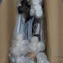 Standing Large Bird Cage, Parakeet Cage with Detachable Stand & Wheels, Wide Flight Birdcage for Parrot Cockatiel Conure Budgie Canary Finch Lovebird (XL - 27.56"  13.78"  47.24")