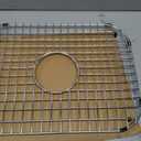 Serene Valley Sink Grid 18-1/8" L x 13-3/8" W, Centered Drain with Corner Radius 3-1/2", NDG1813C, Medium