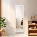 Beauty4U 50” x 14" Full Length Wall Mirror, White Baroque Door Mirror