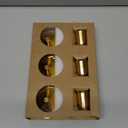 Candlestick Holders, Gold Metal Taper Candle Holders Set of 3, Handmade Heavy Base Brass Vintage Modern Decorative Table Centerpiece for Candlelight Dinner, Fireplace Mantel Wedding Housewarming Dcor