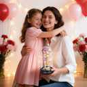 Childom Mothers Day Flowers Gifts for Mom,Birthday Gifts for Women,Rotating Light Up Rose in A Glass Dome,Mothers Day Flowers Gift for Mom from Daughter Son,Valentines Gift for Her,Mom,Wife,Grandma