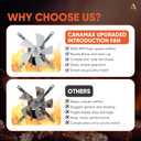 Canamax Upgraded Induction Fan Replacement Part for Pit Boss, Traeger, Camp Chef, Z Grills Pellet Grills - AC120V 60Hz Combustion Fan Kit