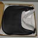 Casual Soft Leather Hobo Bags Women Crossbody, Trendy Crescent Shoulder Bag and Mini Purse, Black, Small