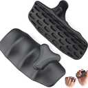Gym Grips for Weight Lifting: 2025 Soft Silicone Weight Lifting Grips for Men Women, Fingerless Workout Gloves for Palm Protection, Dumbbell, Barbell, Pull Up, Deadlifts (Black)