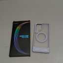 TORRAS Strong Magnetic & Seamless Stand for Samsung Galaxy S25 Ultra Case, Fit for MagSafe, Mil-Grade Drop Protection, Kickstand for Samsung Galaxy S25 Ultra Case, Translucent Back/Silverblue Edge