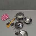 Mini Play Pots and Pans Toys for Kids Kitchen Playset Pretend Cookware Utensils Play Set Play Cooking Toys Mini Stainless Steel Cooking Utensils Toys Kitchen Playset Accessories for Boys Girls
