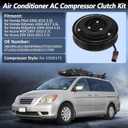 Air Conditioner AC Compressor Clutch Kit for Honda Pilot 08-15 for Honda Odyssey Ridgeline 3.5L for Acura MDX ZDX 3.7L AC Compressor Clutch Set for 10SR17C Compressor 38810RGLA02