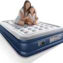 Queen Air Mattress with Built in Pump,18" Raised Blow up Air Bed,3 Mins Quick Self-Inflation/Deflation,660lbs Max, Strong Support,Foldable Inflatable Mattress for Camping/Home/Guests/Travel