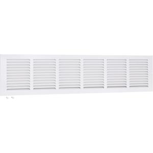 EZ-FLO 30 x 6 Inch (Duct Opening) Return Air Vent Cover for Wall or Ceiling, Solid Steel Return Air Grille, HVAC Vent Cover, White, 61630